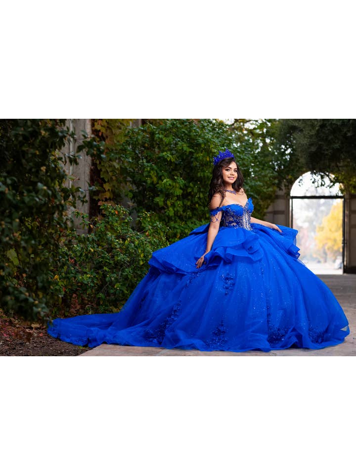 Chicas – Engroshandel Aftenkjole - Dame – Skulderfri quinceañera-kjole med korset CHF313226
