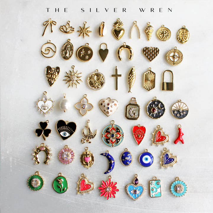 The Silver Wren – Engroshandel Vedhæng/charm – Tilføjelsescharms, aftagelige charms til bar - gaver