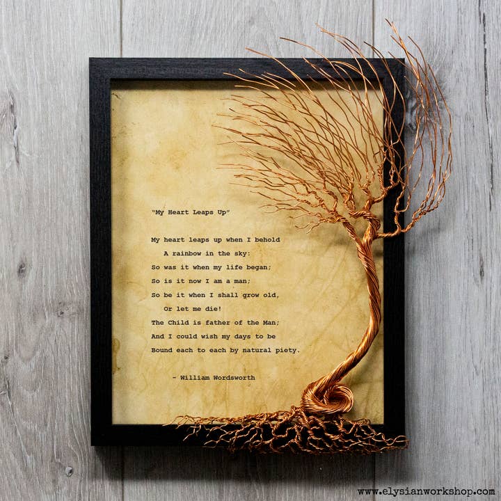 Elysian Workshop - Wholesale Art Print - My Heart Leaps Up by William Wordsworth Poetry Wall Art