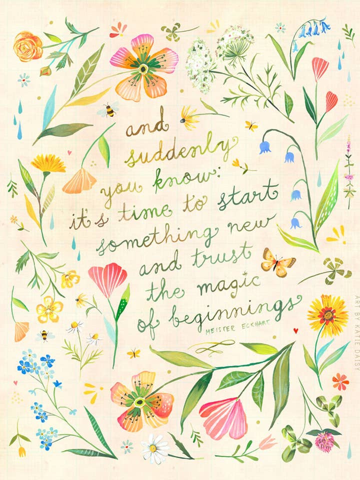 Impression de la magie des débuts pour la vente par Katie Daisy