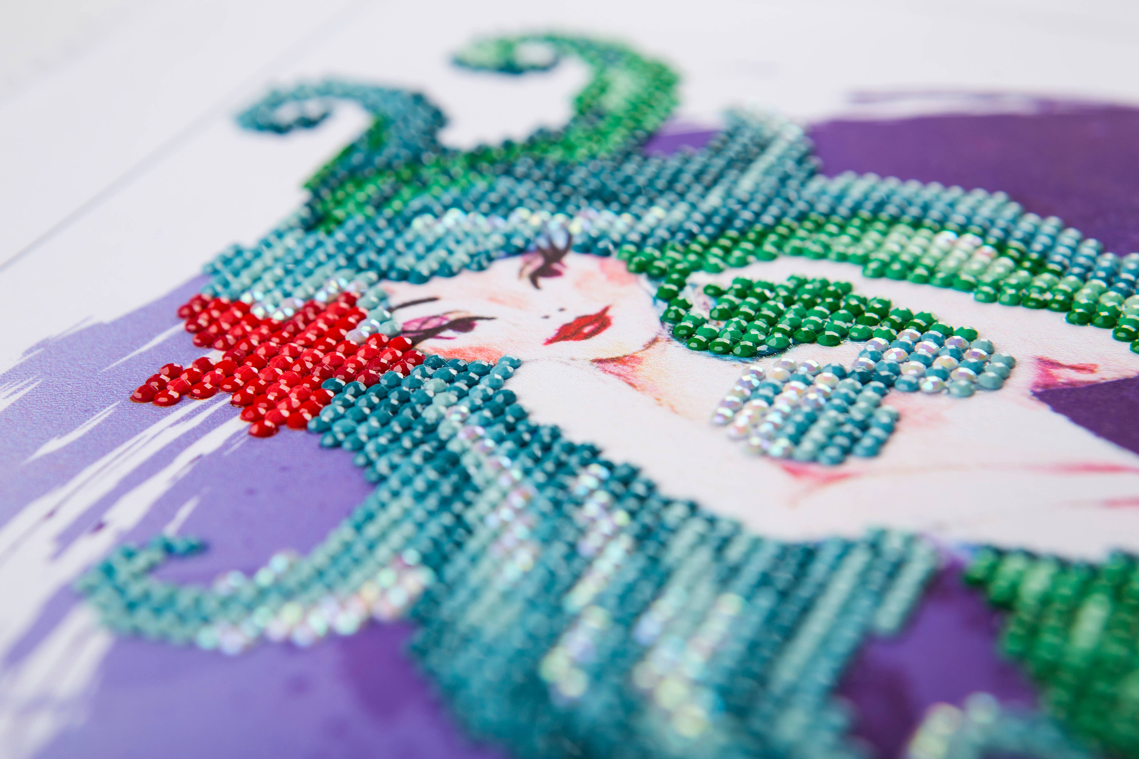 01 Multi Diamond Arts - Kit d'art diamant sirène intermédiaire en vente sur Faire2