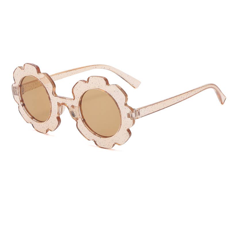 Little Trendy - Wholesale Sunglasses - Kids - Kids Toddler Gradient color cute sunflower Sunglasses2