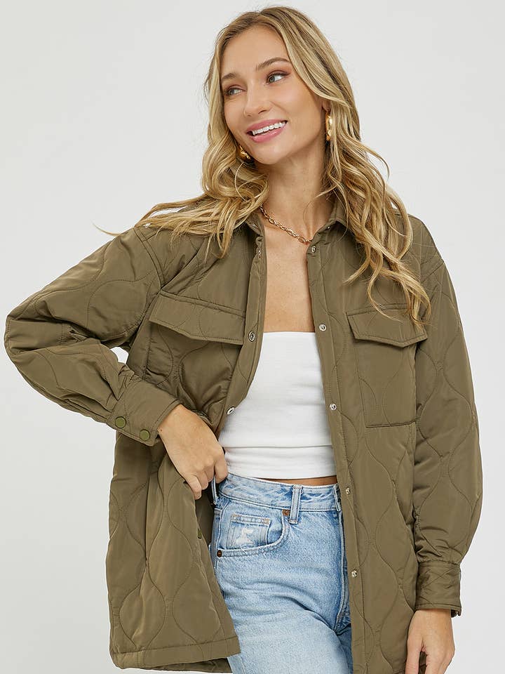PADDED SHACKET/JACKET for wholesale by Sweet Lovely by Jen
