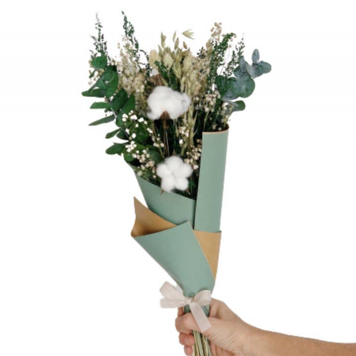 CHIC&PAPER - Wholesale Wrapping Paper Roll - Antique Green Flower Paper 70cm x 50m0