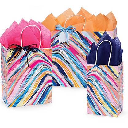 Painted Desert Paper Retail Gift Bags for wholesale by Nashville Wraps