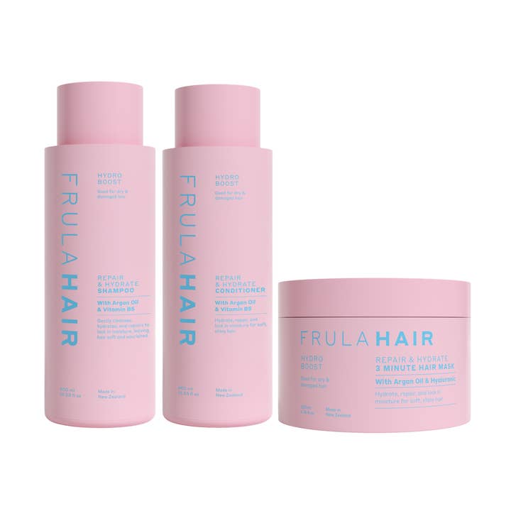 Frula - Hydro Boost Repair & Hydrate Value Bundle for wholesale by FRULA BEAUTY (The Clean Beauty Company Limited)