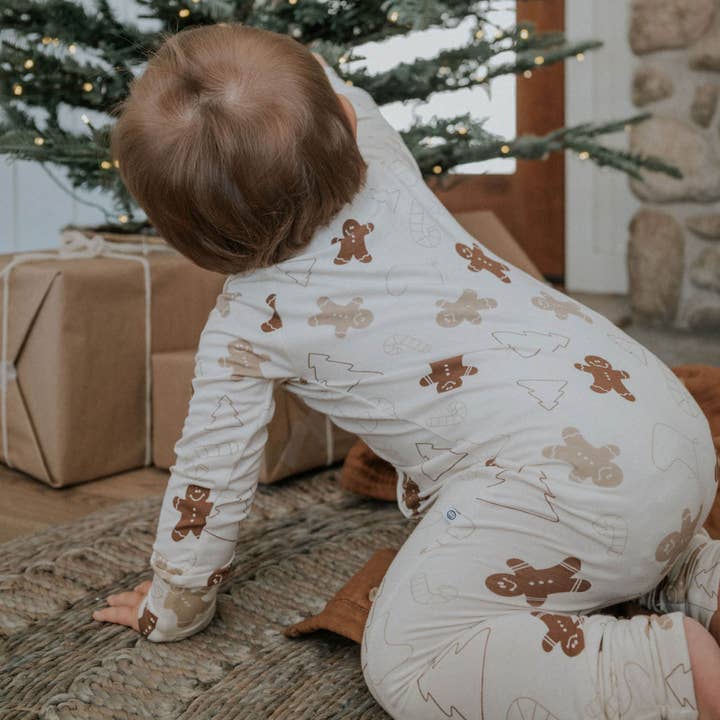 Everyday Leisure - Wholesale Romper - Kids - Gingerbread | Bamboo Zip Romper
