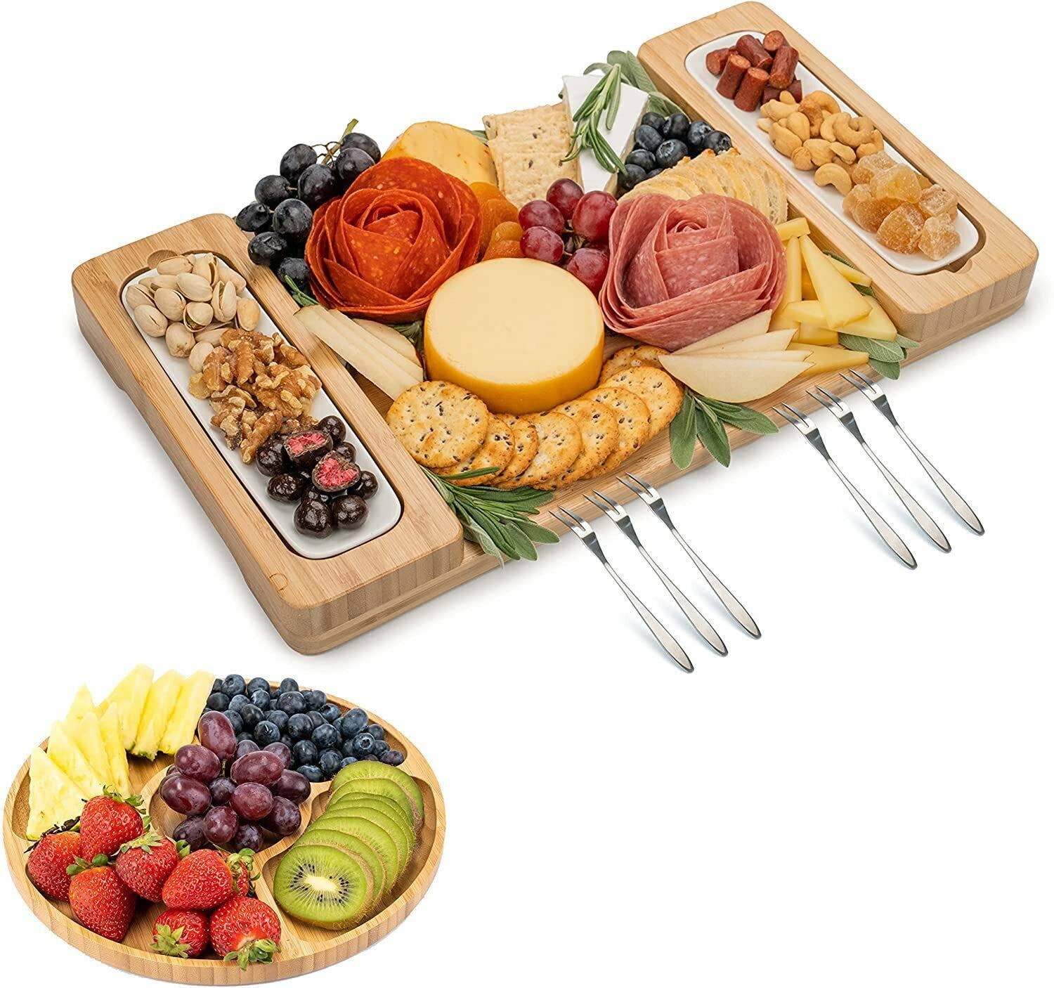Bambusi - Wholesale Cheese Board - Charcuterie Board Gift Set - Cheese Board & Serving Tray1