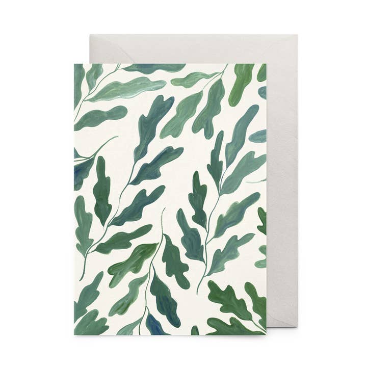 Oak Leaves Card for wholesale by Petit Gramme