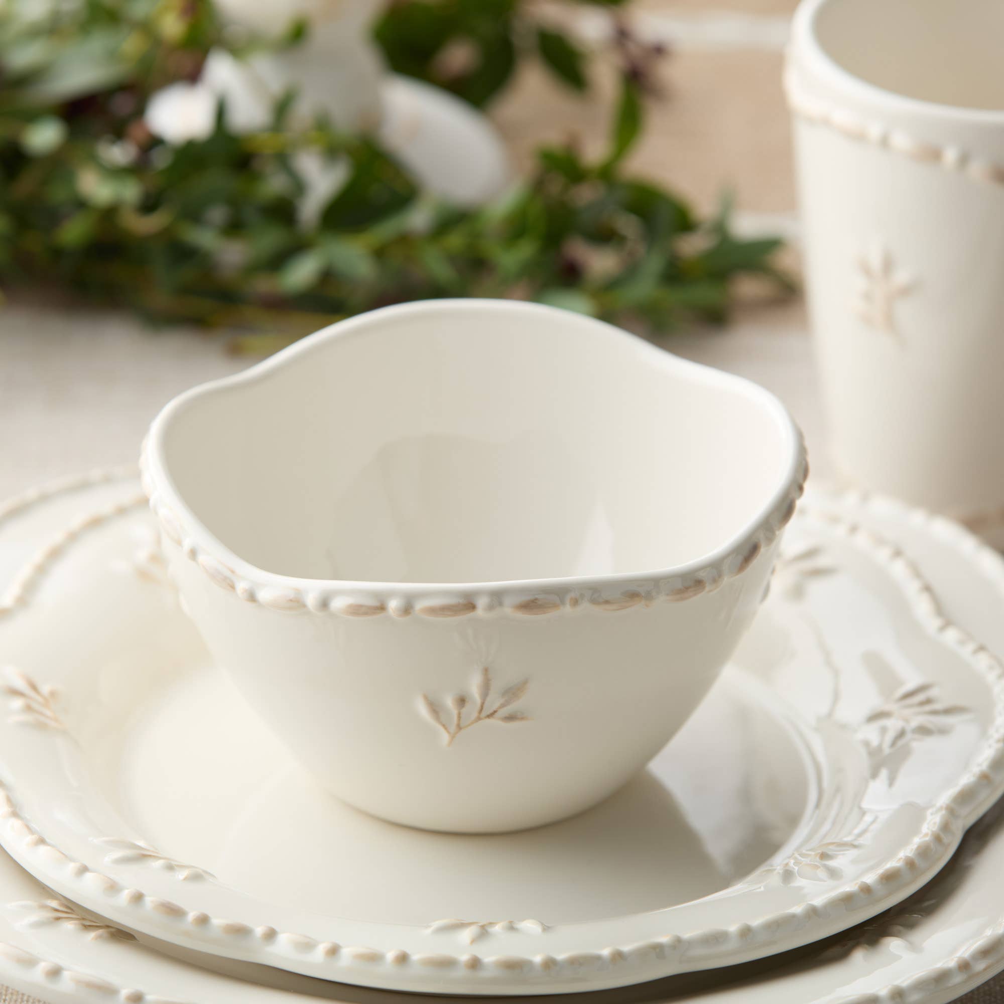 Certified International - Wholesale Bowl - Heritage Beads Cereal Bowl – Morning Elegance in Stoneware