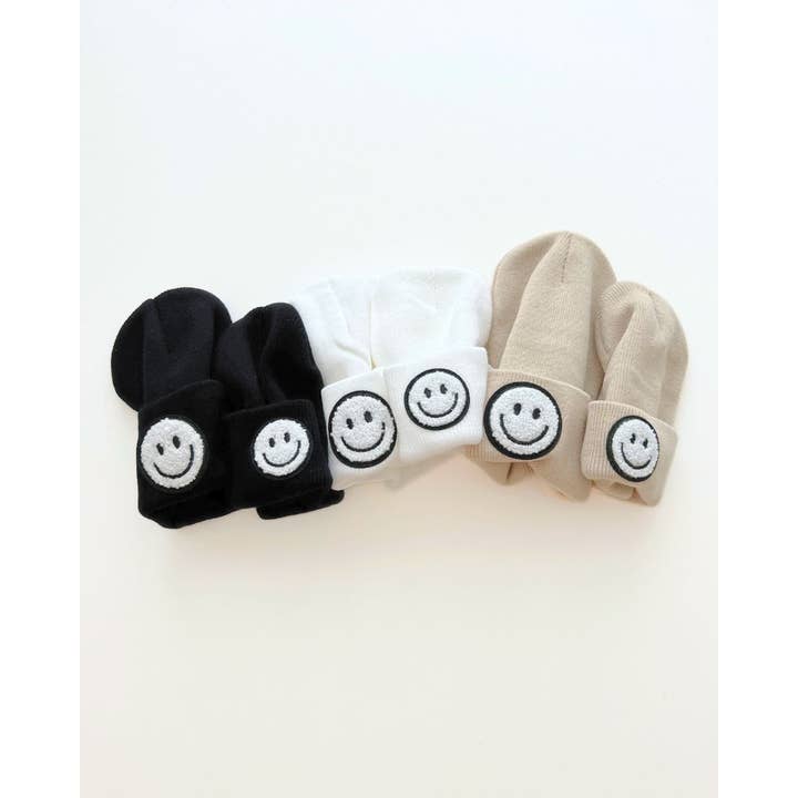 Lucky Panda Kids - Wholesale Beanie - Kids - Smiley Baby & Kids Beanie | Black9