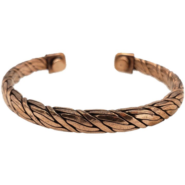 Treasure Jewelry - Wholesale Cuff Bracelet - Pure Copper Magnetic Bracelet Arthritis Pain Therapy6