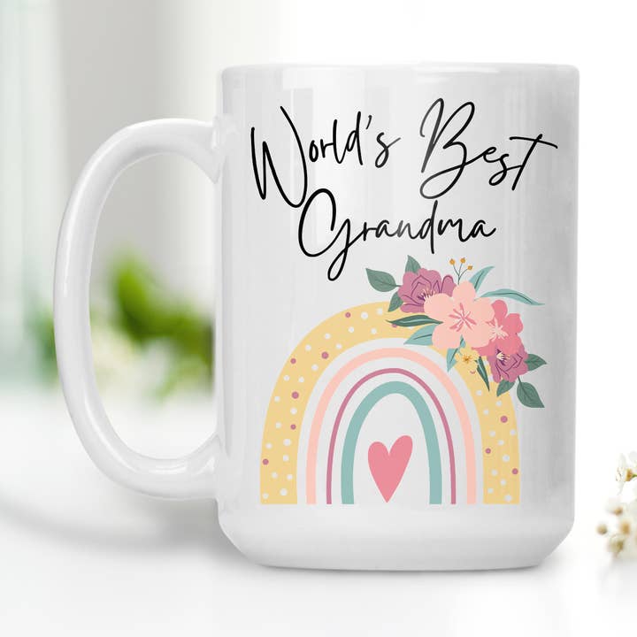 Mug « La meilleure grand-mère du monde » pour la vente par Sunshine & Lemons Co.