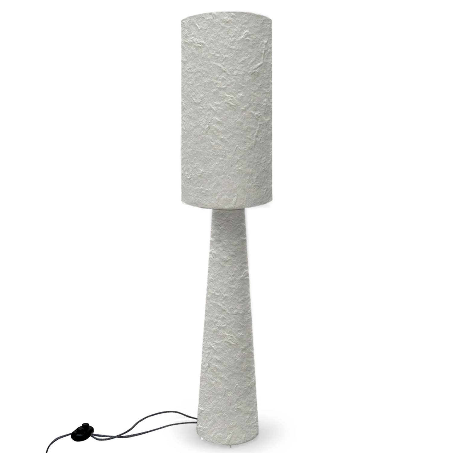 bianco Lampada da terra Saturn in carta pesta Ø30 cm H130 cm in vendita all'ingrosso su Faire0