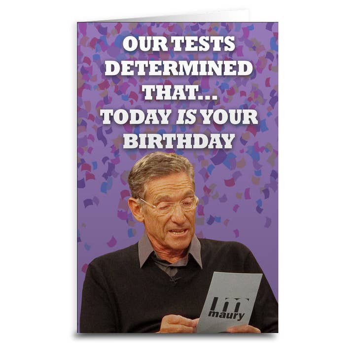 Shady Front - Wholesale Birthday Card - Maury Povich Inspired Birthday Card