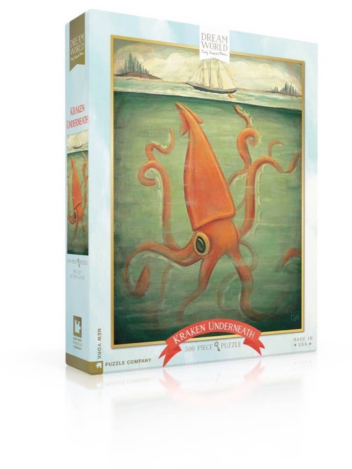 Kraken Underneath - 500 Piece Jigsaw Puzzle for wholesale by New York Puzzle Company