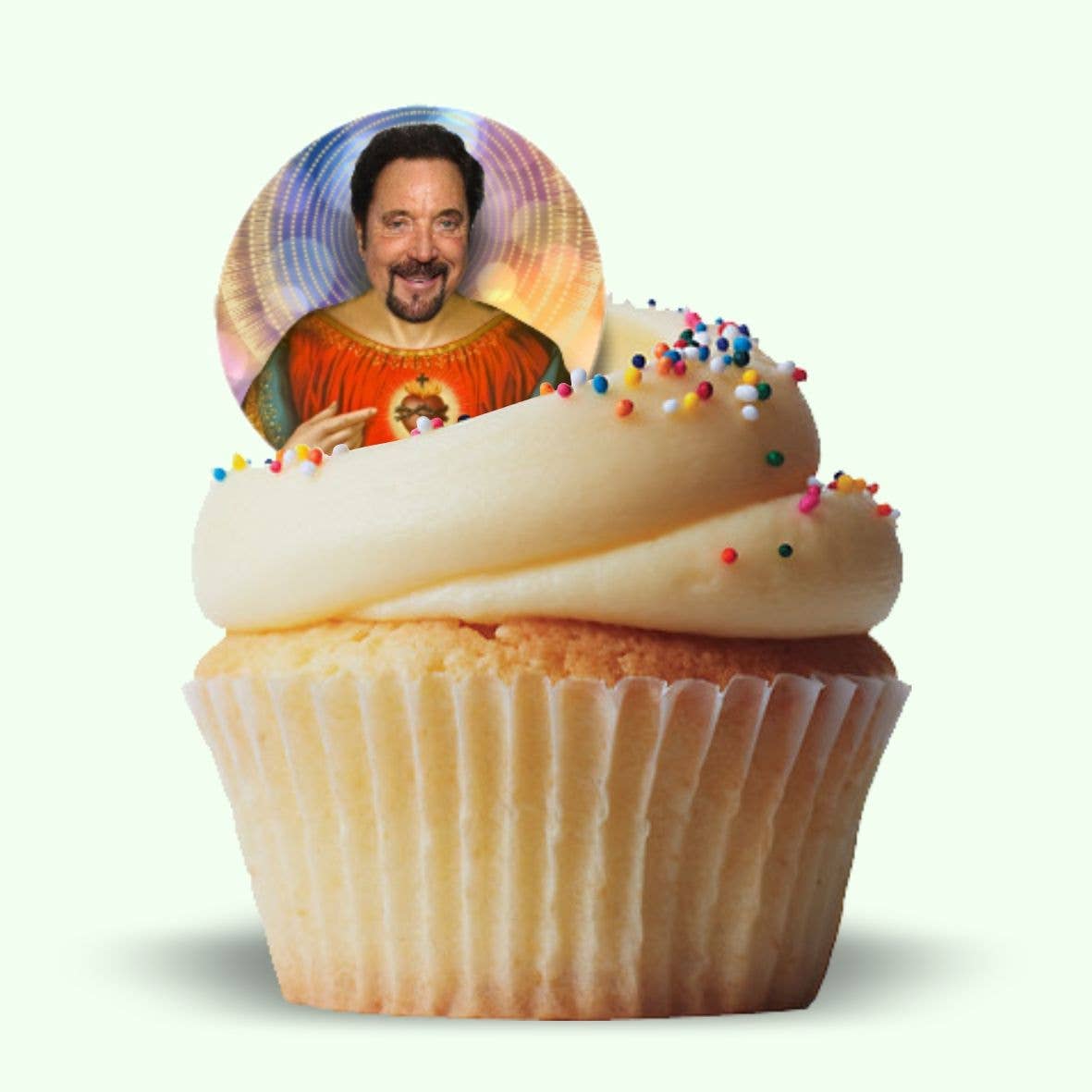 Cool Story Gifts - Vente Décoration pour cake/cupcake - Décoration comestible pour cupcakes Tom Jones Celebrity Prayer