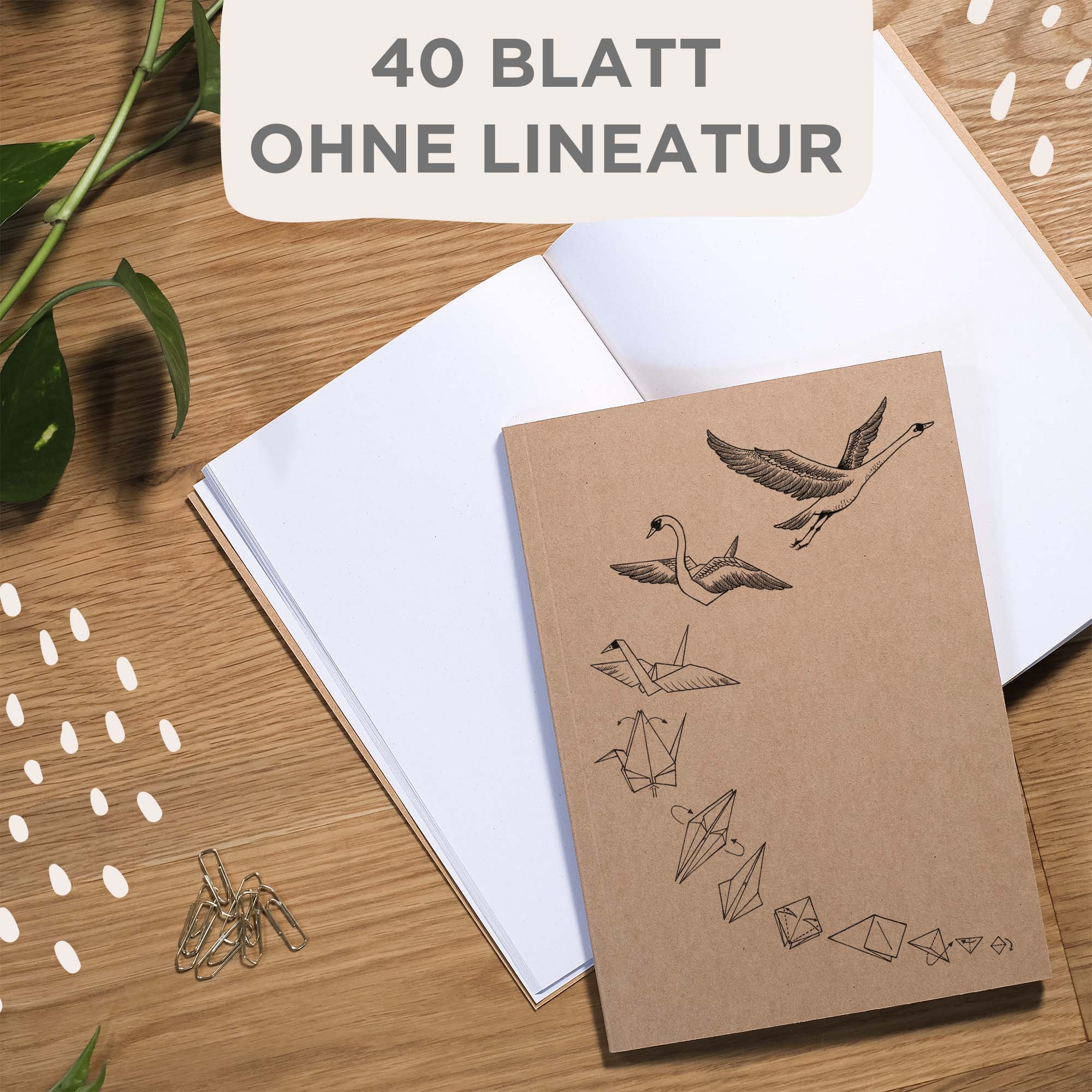 LIGARTI - Vente Cahiers - Carnet - cygne origami2