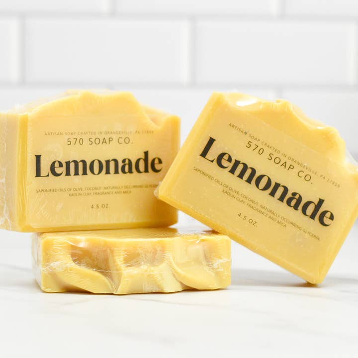 570 Soap Company – Engroshandel Sæbestykke – Sun-Kissed Lemonade Bar Sæbe