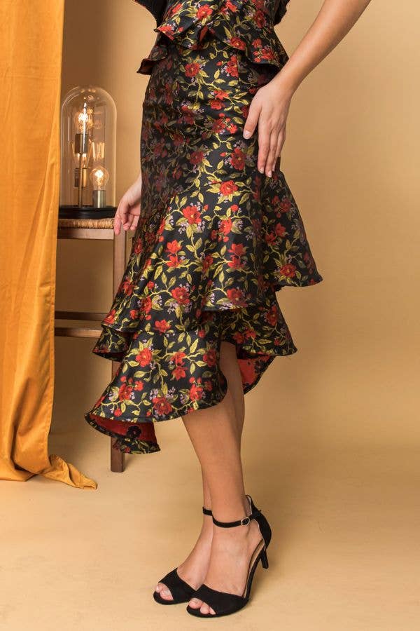 SCHWARZ EIN GEWEBTER ROCK-BIK1131 für den Großhandel auf Faire3