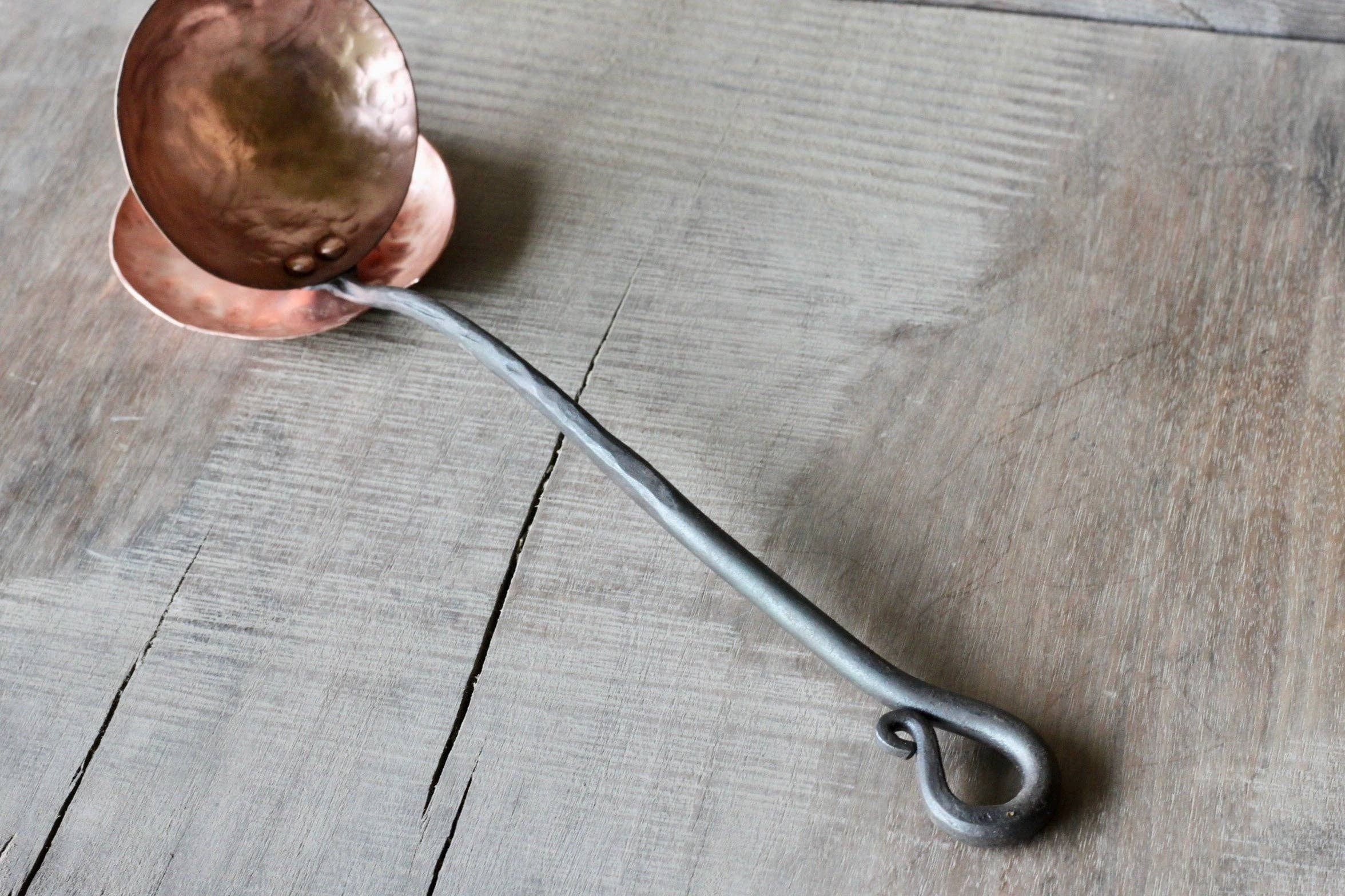 Wicks Forge - Wholesale Ladle - Copper and Steel Ladle - Reverse Curl6