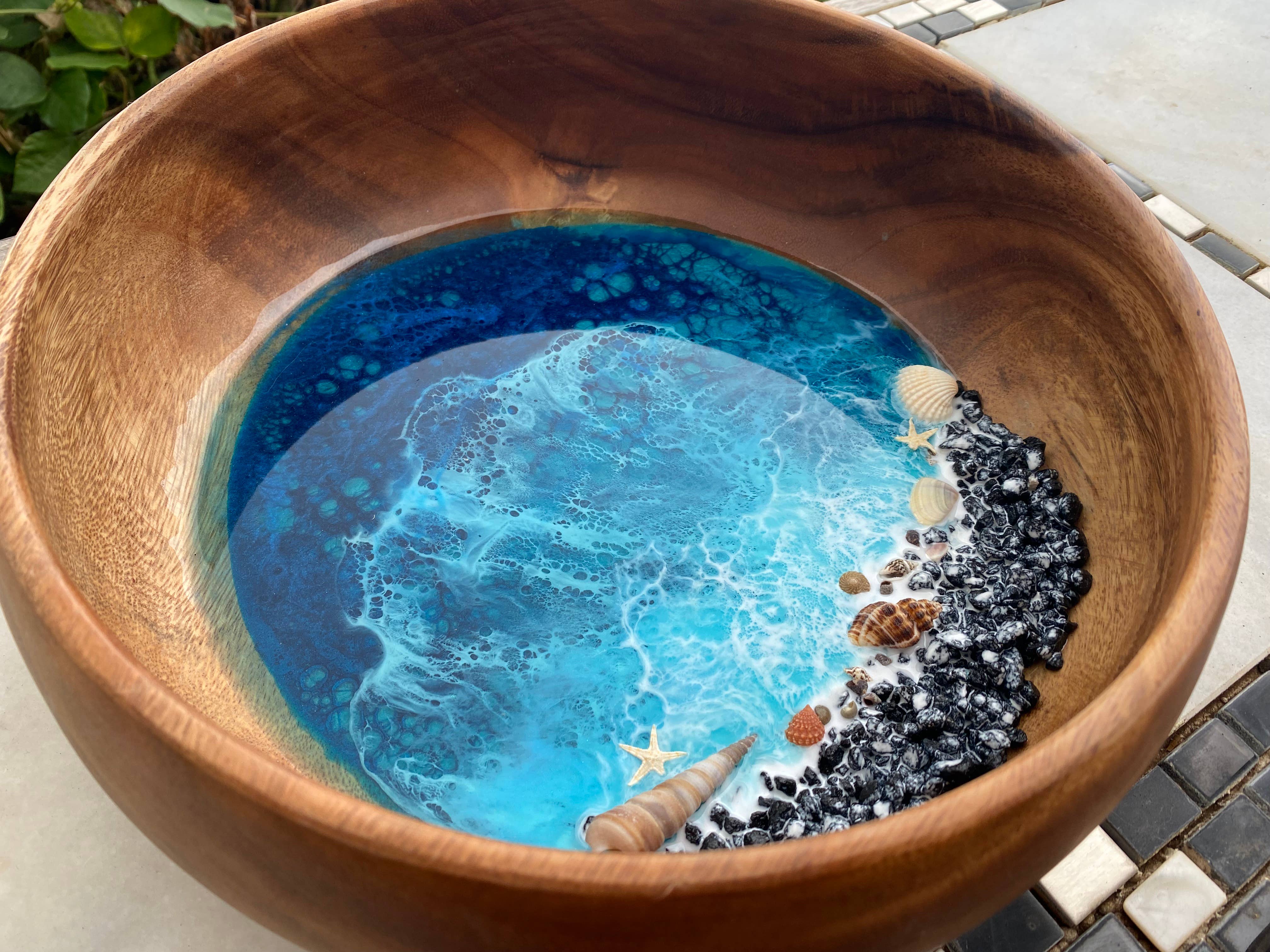 TBM Creations LLC - Wholesale Jewelry Dish - Made in Hawaii Medium Ocean trinket dish bowl | Jewelry dish9