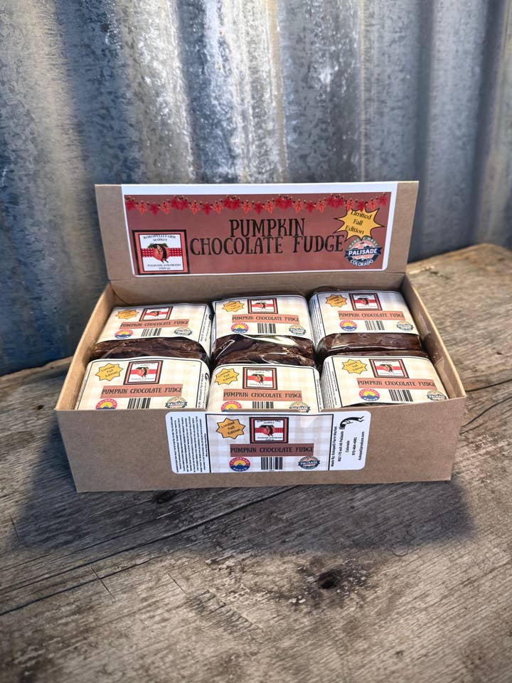 Pumpkin Chocolate Fudge for wholesale by Kokopelli Farm Market