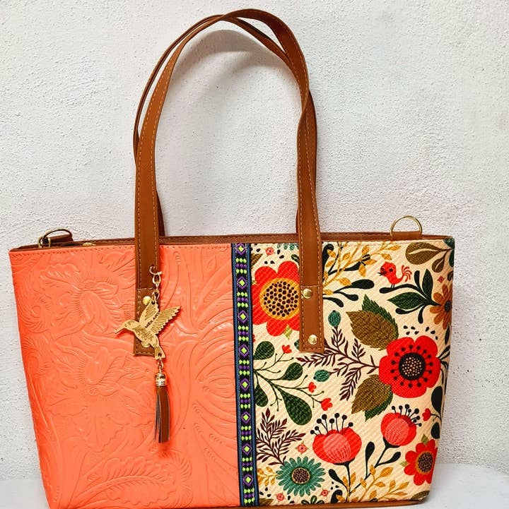 Handmade Mexican Purse-Tote Bag Variety Of Colors for wholesale by GMCE Global Trading, LLC