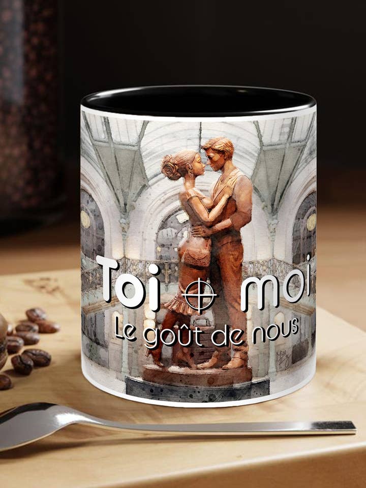 VALENTINE'S DAY Mug - You + me, the taste of us for wholesale by Miss Iz