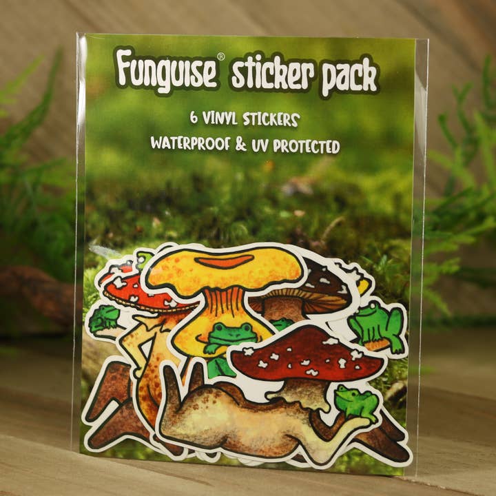 Vinyl Funguise® Sticker PACK - "Froggy Club" for wholesale by Funguise Friends by WkdWest