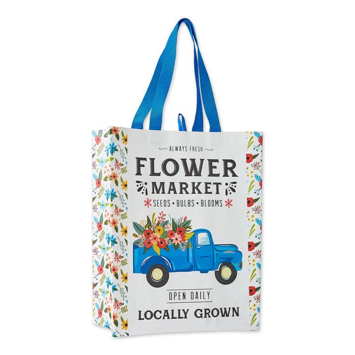 Flower Truck Reusable Tote for wholesale by Design Imports