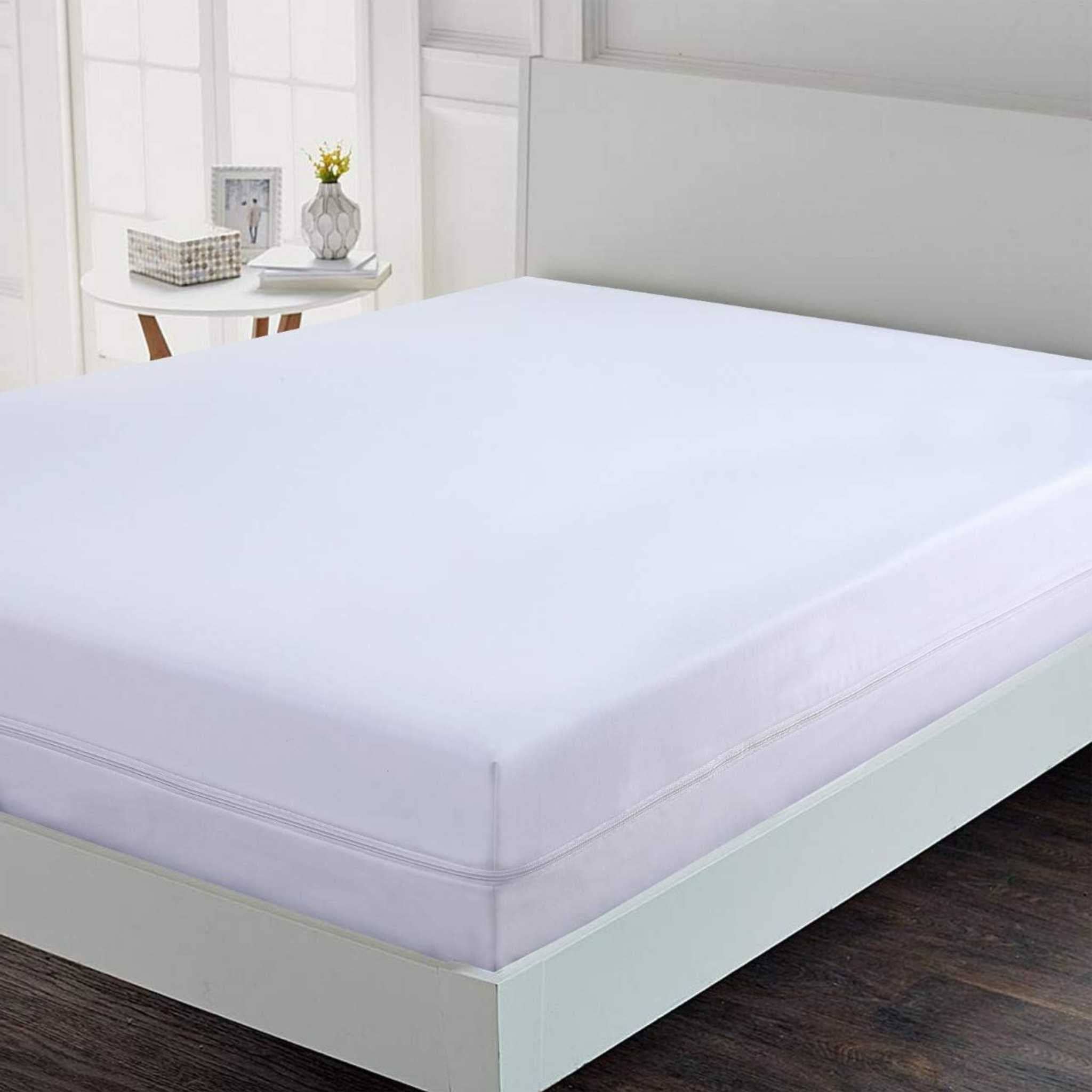 Beach Stone – wholesale Mattress pad/protector – Premium Line Mattress Cover | Waterproof Zippered Mattress Protector Double for Healthy Lifestyle White3