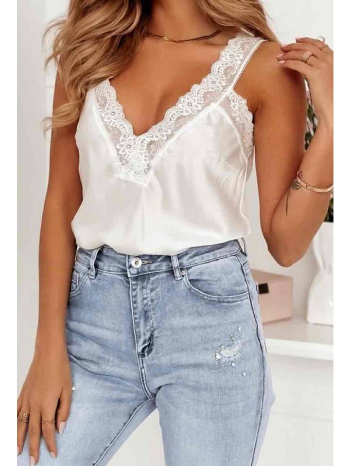 ESTEE BROWN - Wholesale Blouse - Women's - Lace tank top - 2128