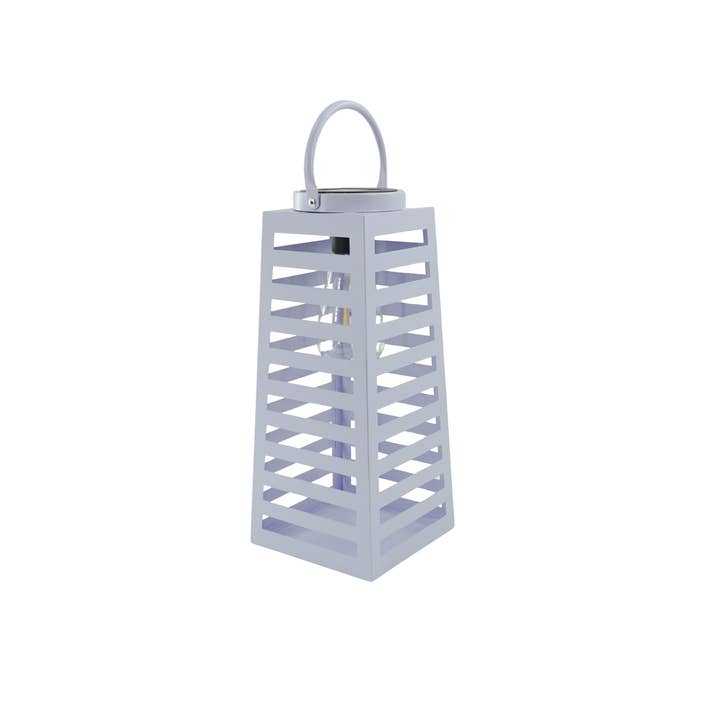 Lamp- Lantern - Solar - Metal - Lila - 14x32,5cm for wholesale by Housevitamin bv