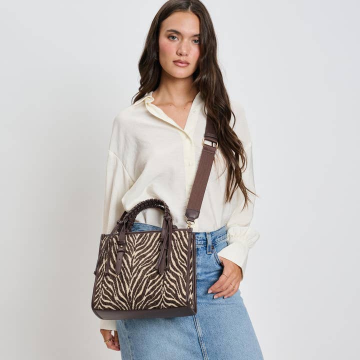 Moda Luxe – wholesale Top handle bag – women's – Dinsdale Zebra Print Crossbody8