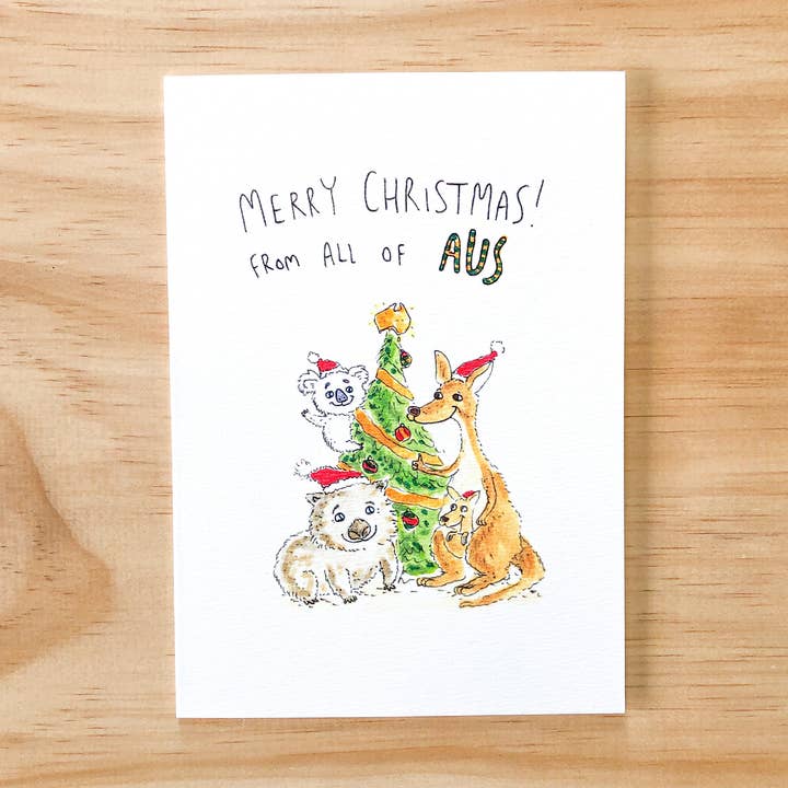 Feliz Navidad de parte de todos nosotros para venta al por mayor de Well Drawn