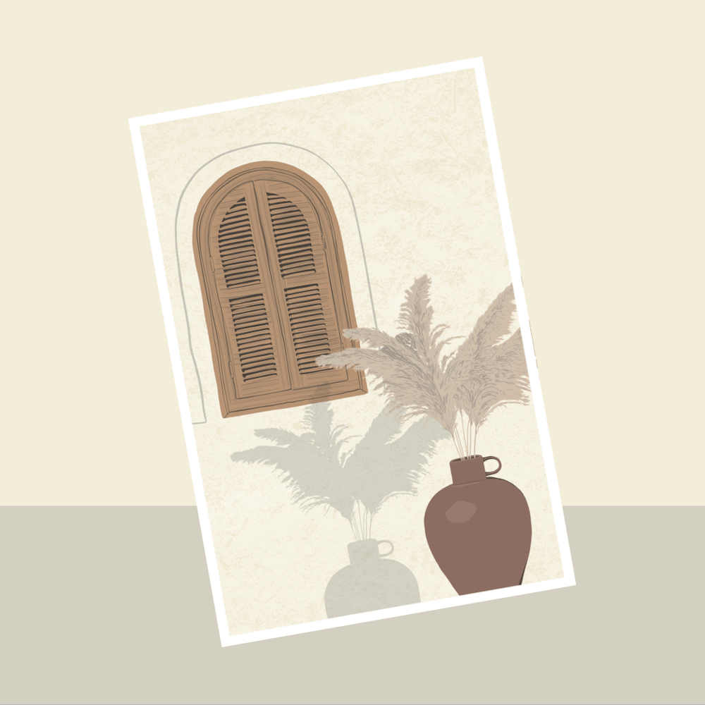 Flowrette - Wholesale Postcard - Map window to the south1