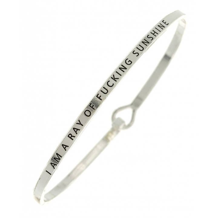 FR2669 I AM A RAY OF FUCKING SUNSHINE_3mm Bangle for wholesale by 0011 PREMIERE