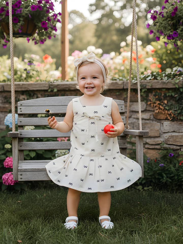 Bow Dress for wholesale by cherished child co