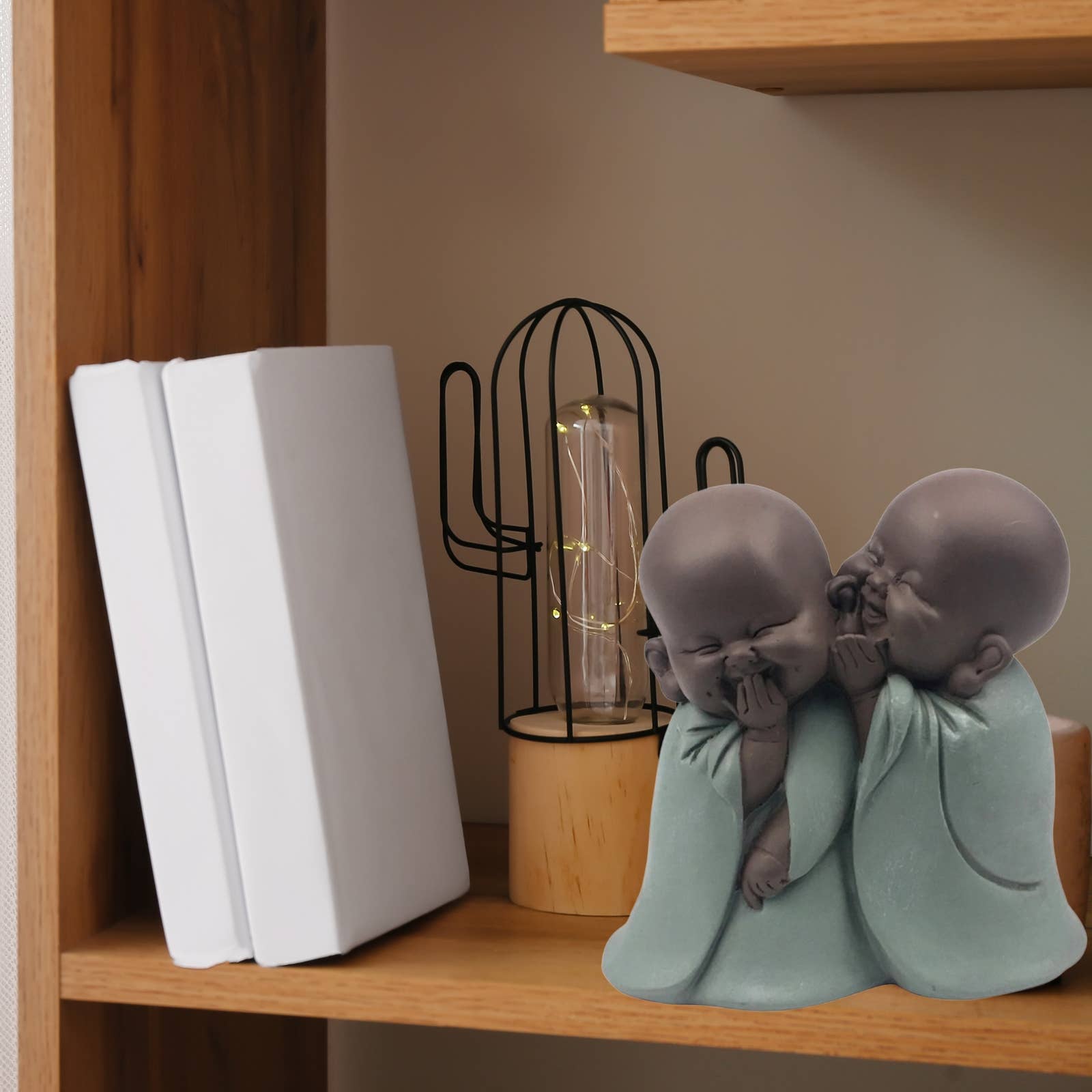 Zen'Arôme - Wholesale Sculpture - Buddha Statuette 2 Bronze Whisperer Source of Good Mood6