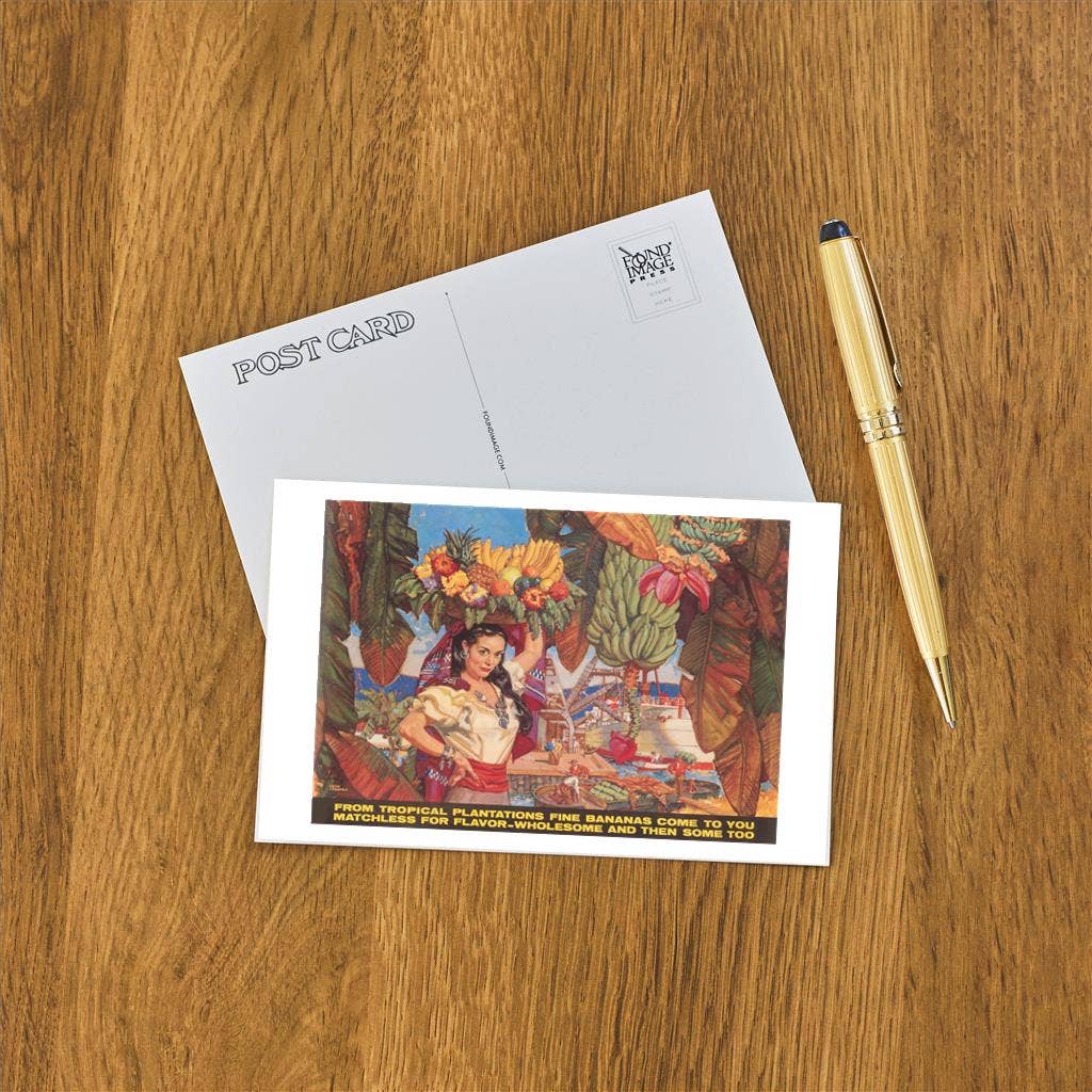 Found Image Press - Wholesale Postcard - Postcard FO-649 Woman in Tutti Frutti Hat1