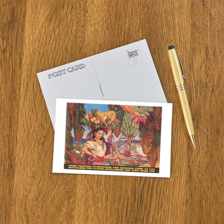 Found Image Press - Wholesale Postcard - Postcard FO-649 Woman in Tutti Frutti Hat1