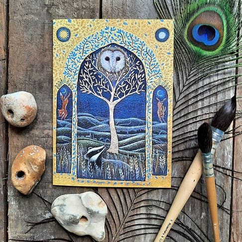 Songs from the Land Biglietto di auguri per la vendita all'ingrosso da parte di Hannah Willow Art