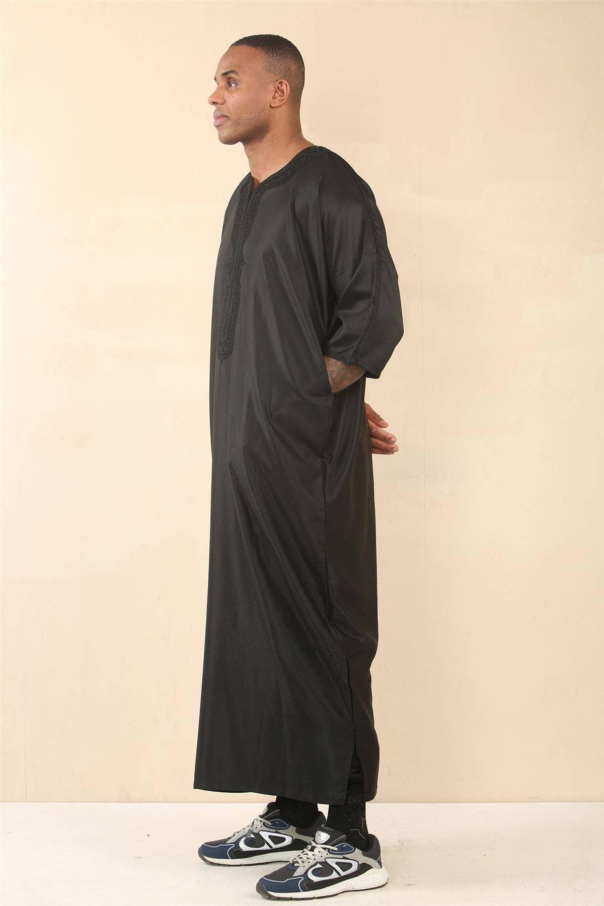 Infinity Leather (Upperclass Fashions Ltd) - Vente Peignoir – homme - Djellaba Jubba Robe Marocaine pour Homme Eid18