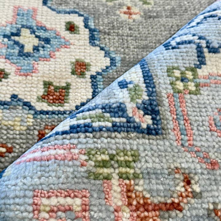 Banana Manor Rug Co. - Vente Tapis - Tapis Oushak noué à la main Bianca 8x10 gris