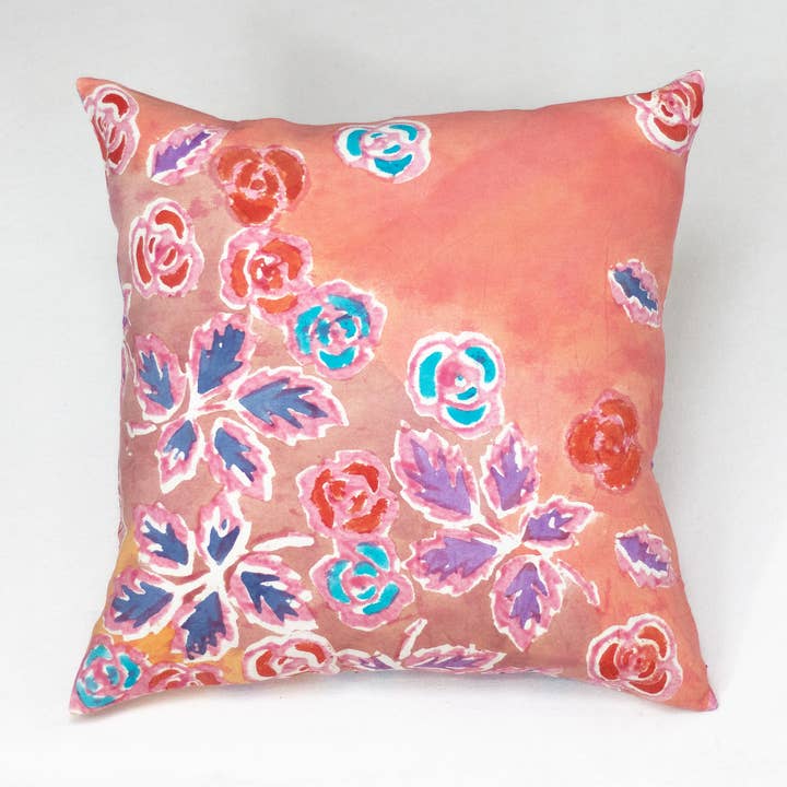 Hand Painted Pillow Covers Peachy Cheeks for wholesale by WinterSun + NuevoSol