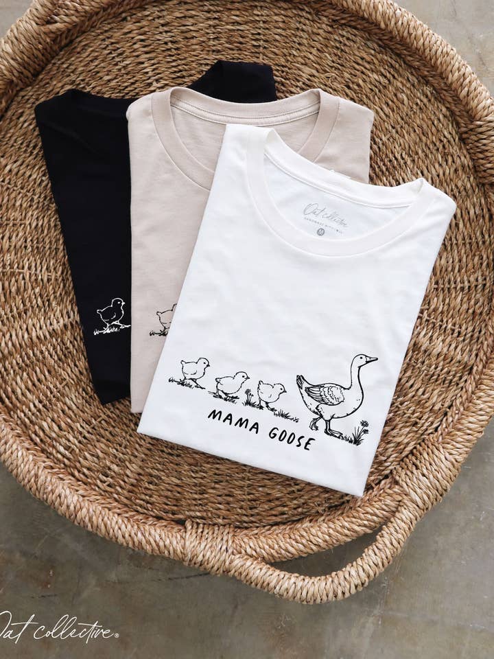 MAMA GOOSE Graphic T-shirt for wholesale by OAT COLLECTIVE