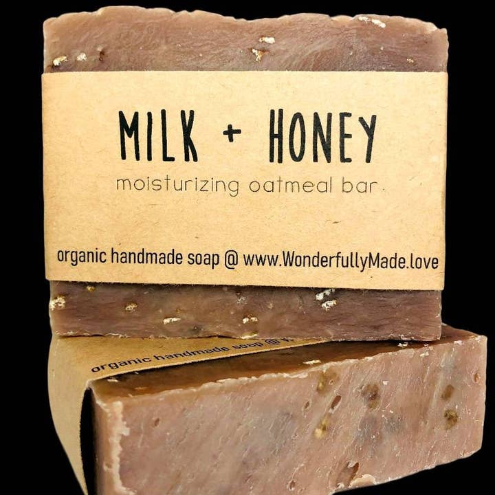 Wonderfully Made .love - Wholesale Bar Soap - Oatmeal Milk + Honey | Healing Soap Bar | Natural