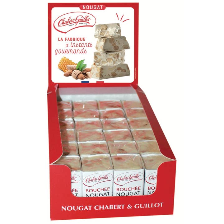 Nougat Chabert & Guillot - Wholesale Nougat - Display 24 Bites 30g Soft Nougat - 20050330
