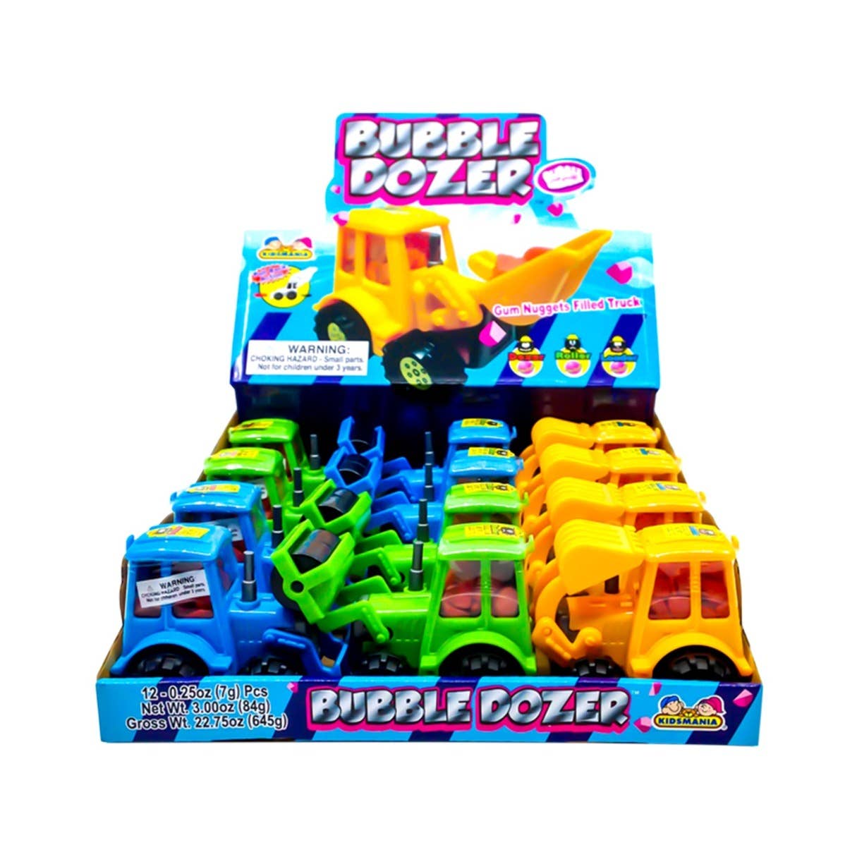 I Got Your Candy - Vente Chewing-gums - Pépites de gomme Kidsmania Bulldozer, 25 oz, 12 carats